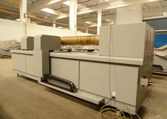 Repetición rotatoria de la pantalla del grabador 640m m del laser de la materia textil, máquina de grabado ULTRAVIOLETA azul 2